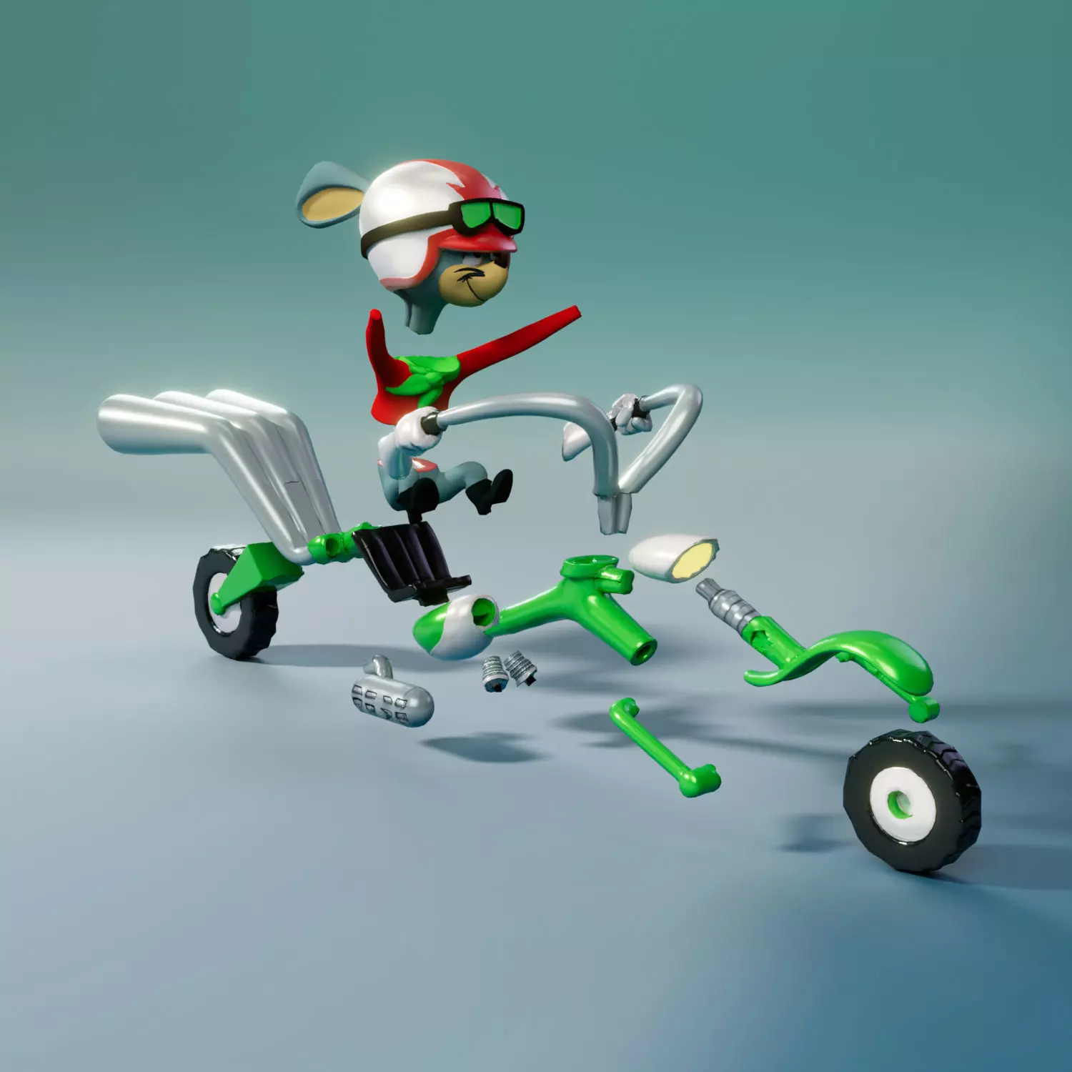 Motormouse and Autocat - Vehicles 3D print model_2