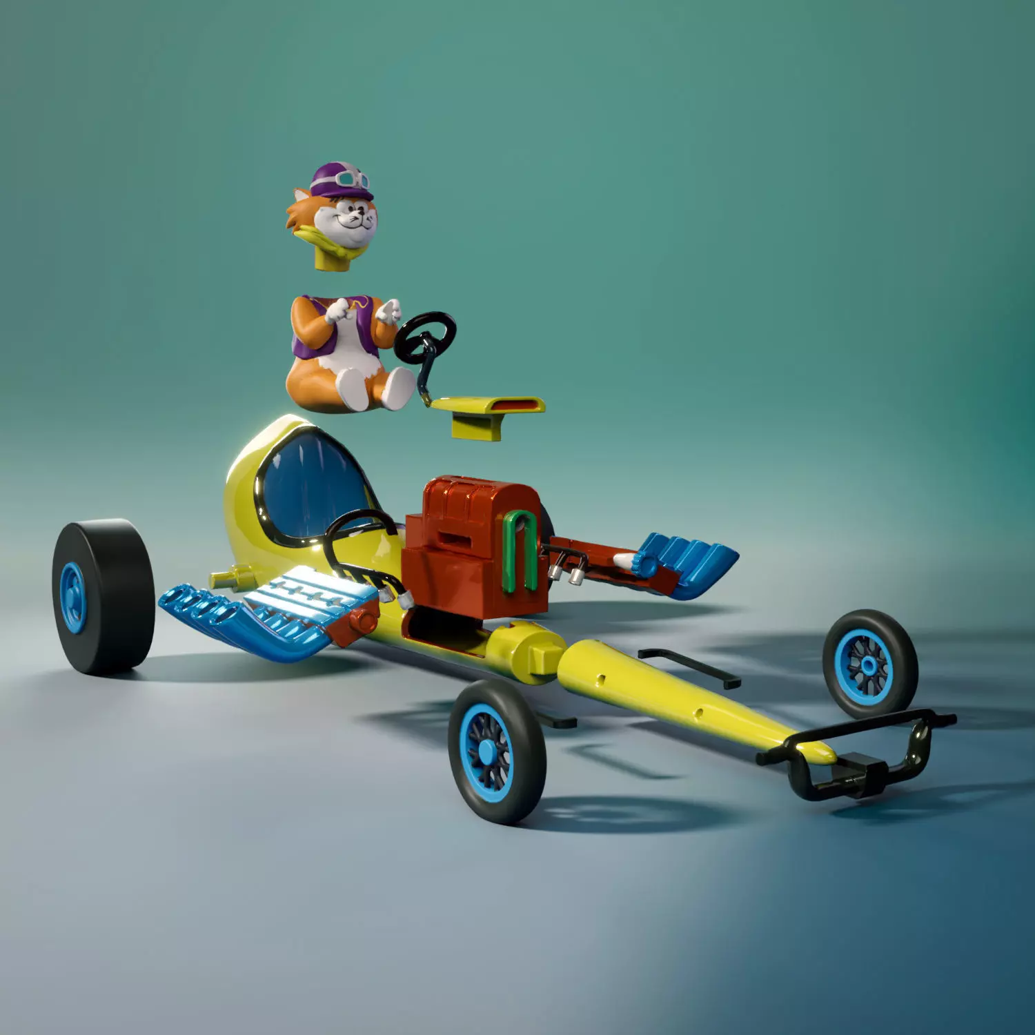 Motormouse and Autocat - Vehicles 3D print model_4