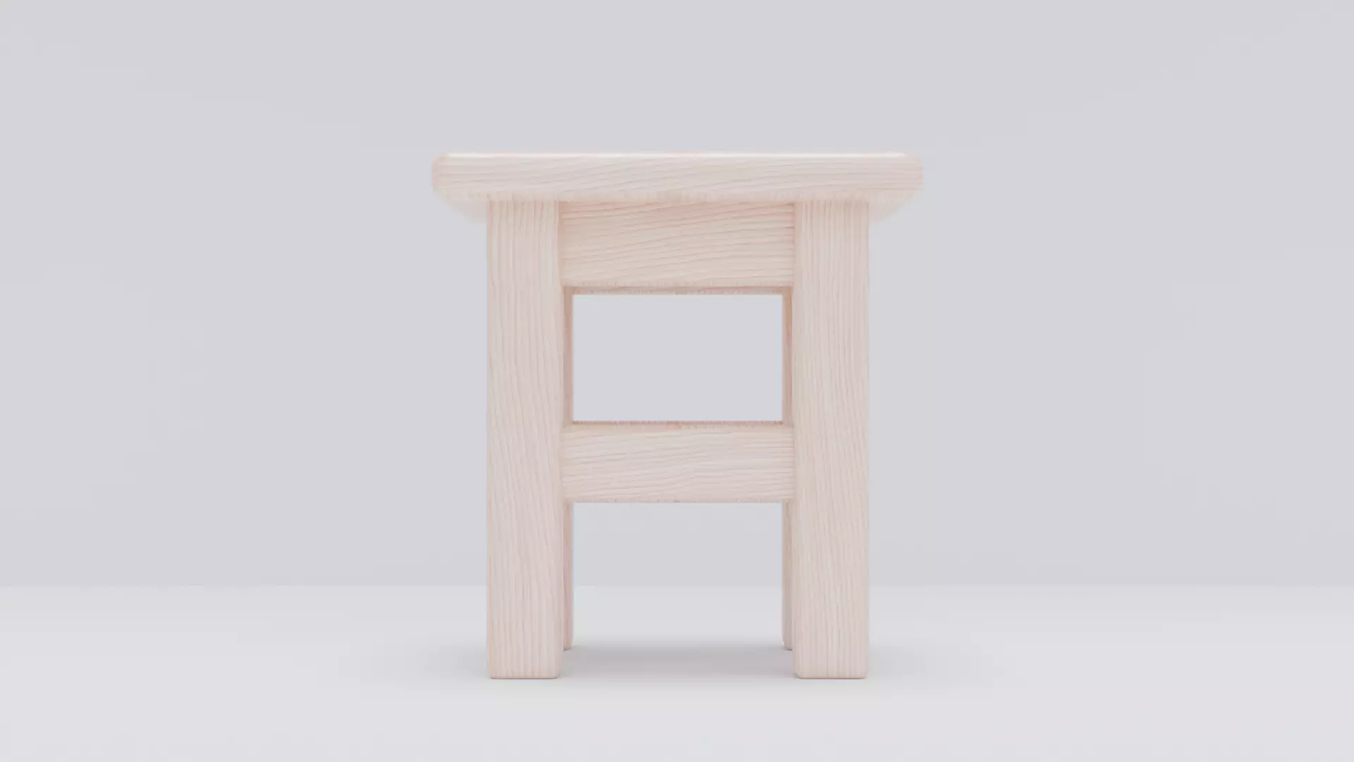 stool Low-poly 3D model_4