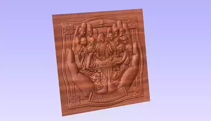 Christ thanksgiving depthmap cnc router laser engraving printing