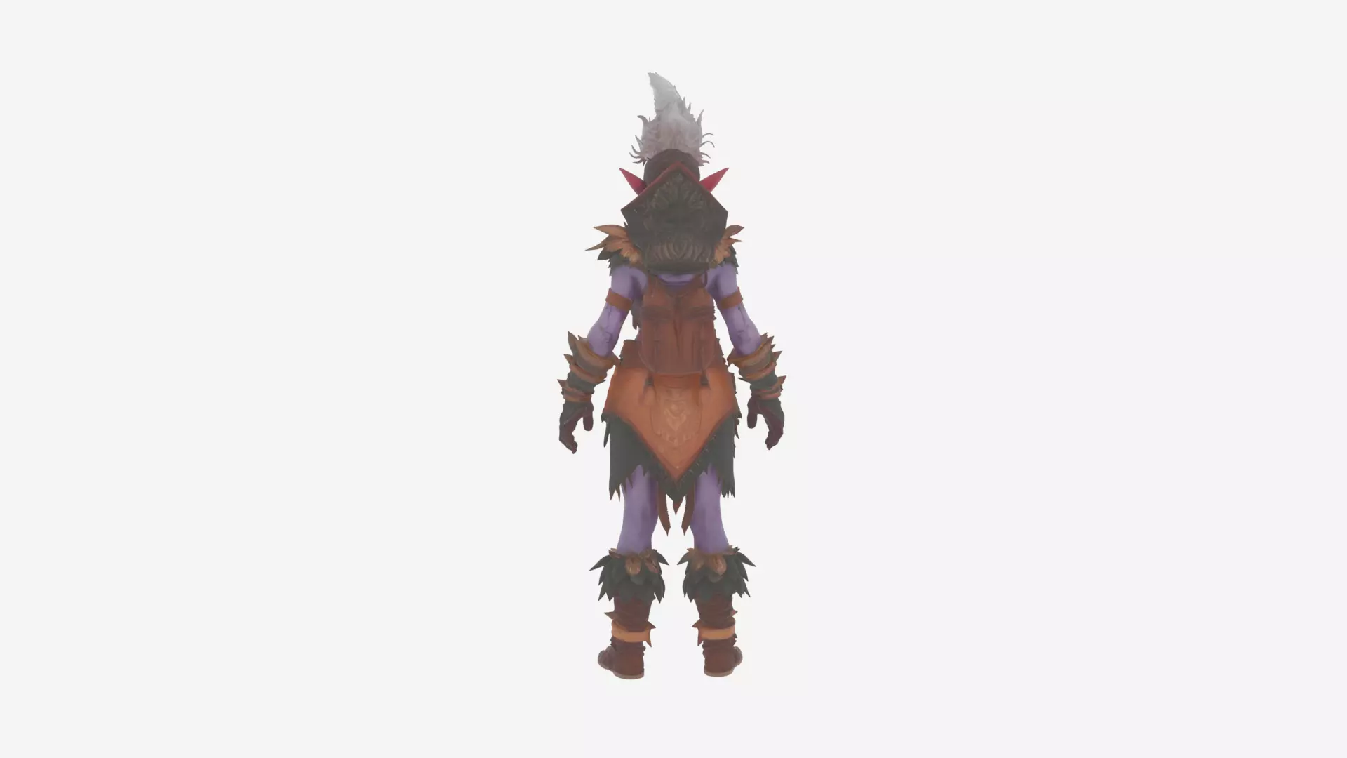 Detailed Agile Feral Night Elf Hunter 3D Model Worlde 3D model_3