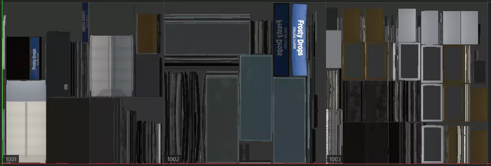 Commercial Double Door Display Fridge  Game Ready PBR Low-poly 3D model_6