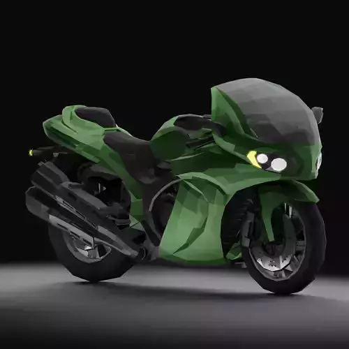 Sports Touring Motorcyle Ganyme LowPoly