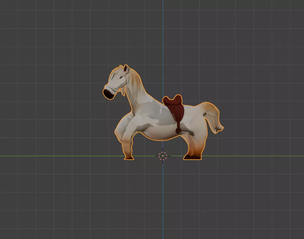 Classic Horse 3D model_1