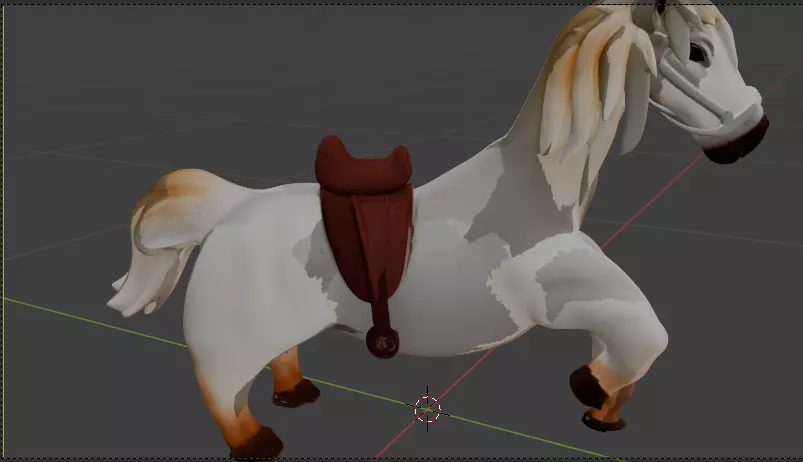 Classic Horse 3D model_3