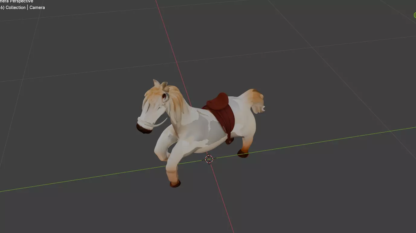 Classic Horse 3D model_2
