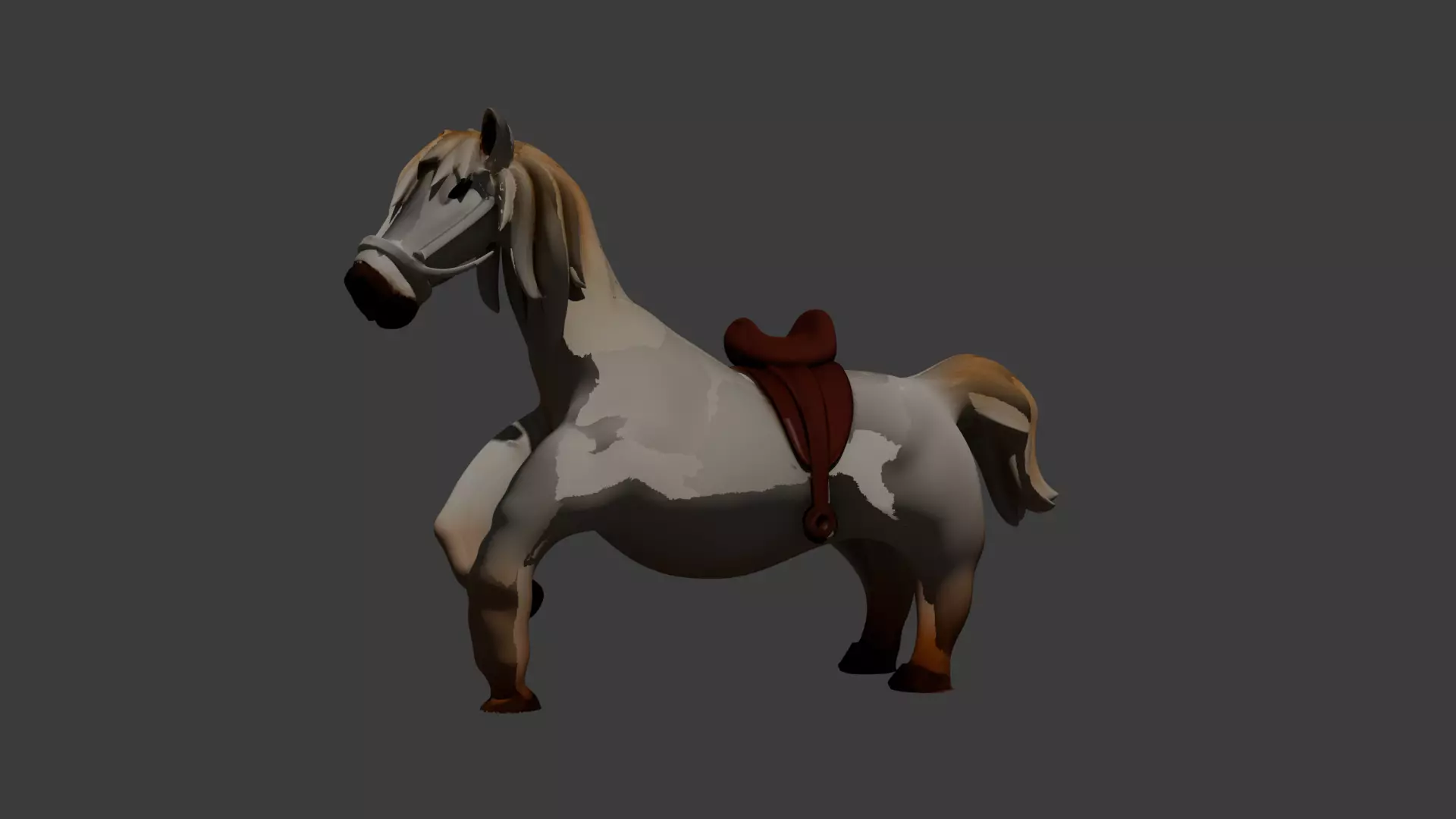 Classic Horse 3D model_6