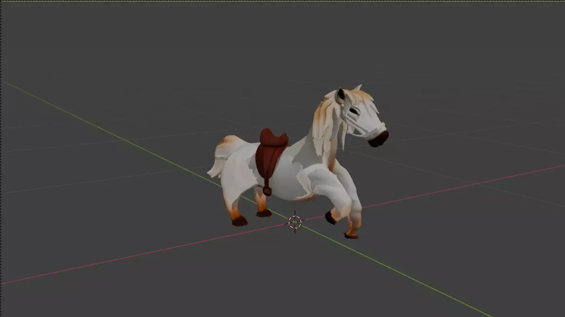 Classic Horse 3D model_0