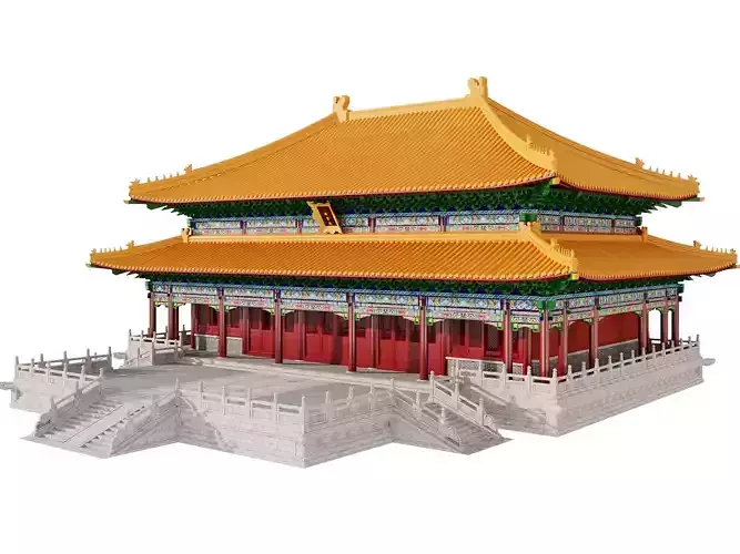 Imperial Palace Hall - Double-Eaved Historic Pavilion