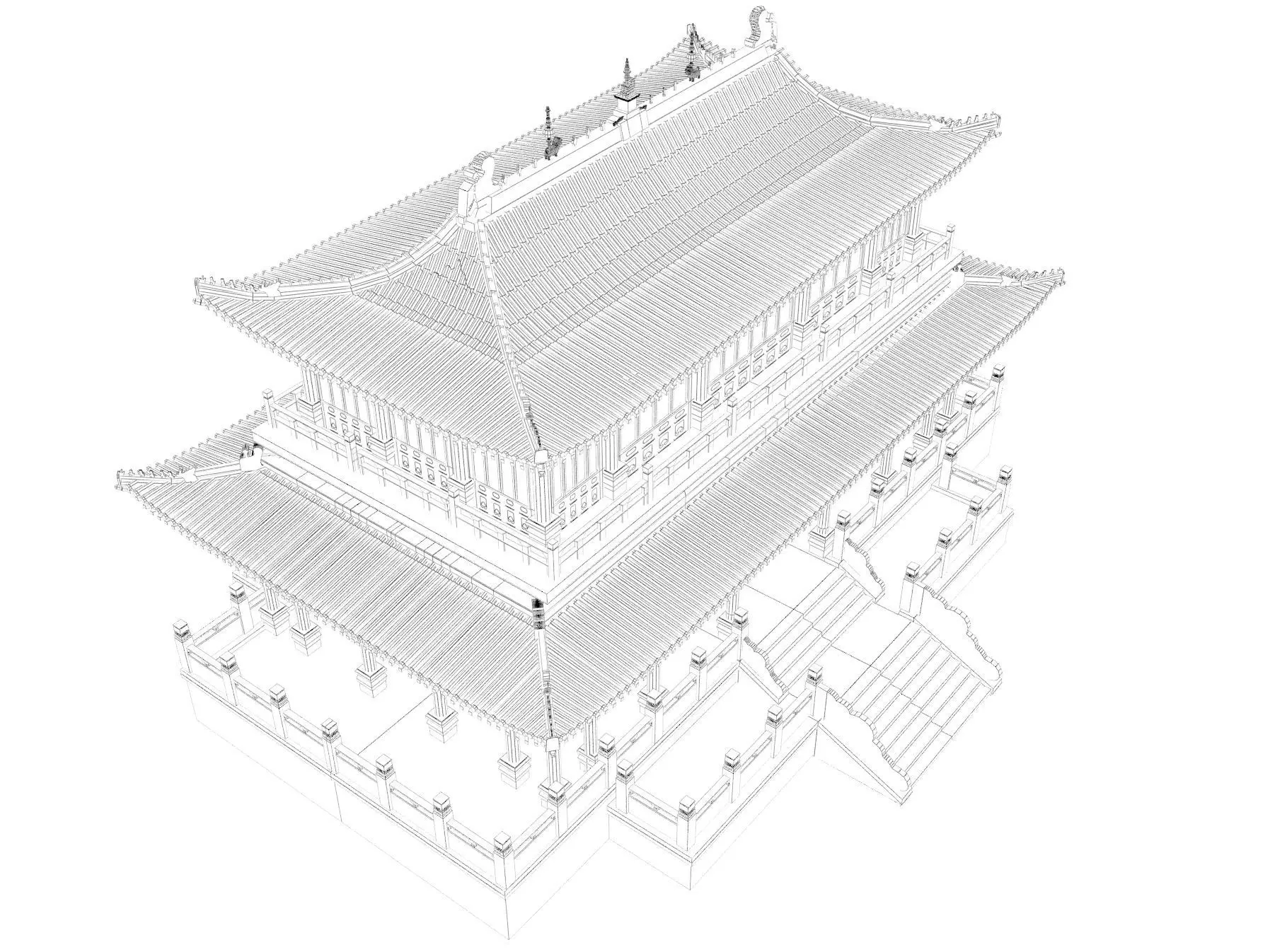 Imperial Palace Hall 3D model_16