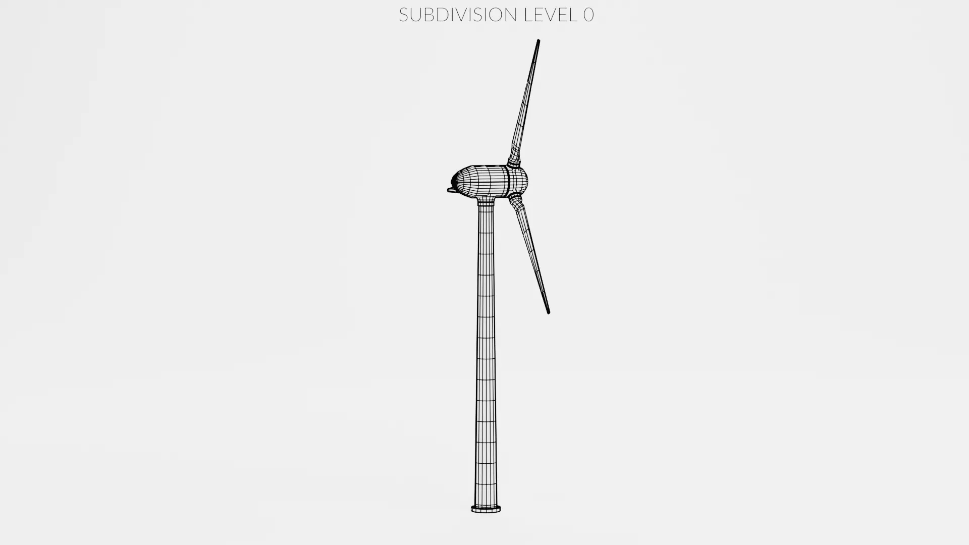 -Wind Turbine- Low-poly 3D model_10