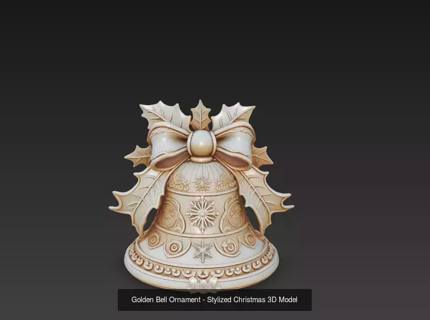 Bell Ornament Collection - Stylized Christmas 3D Model Bundle _1
