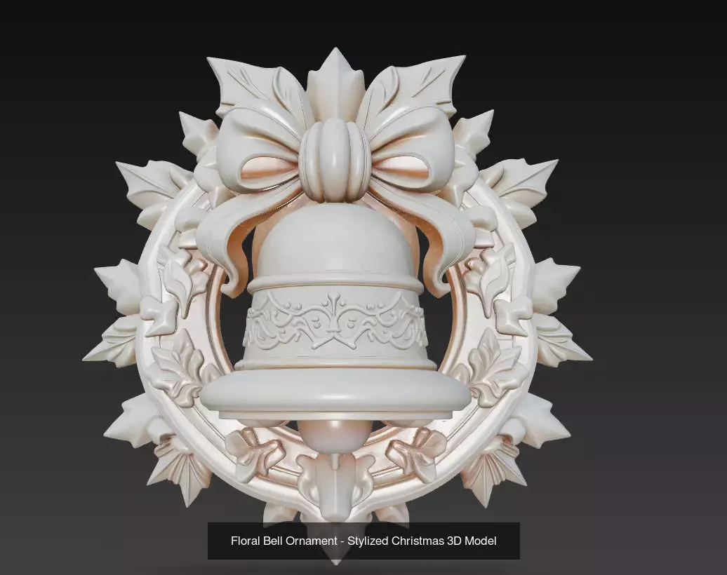 Bell Ornament Collection - Stylized Christmas 3D Model Bundle _2