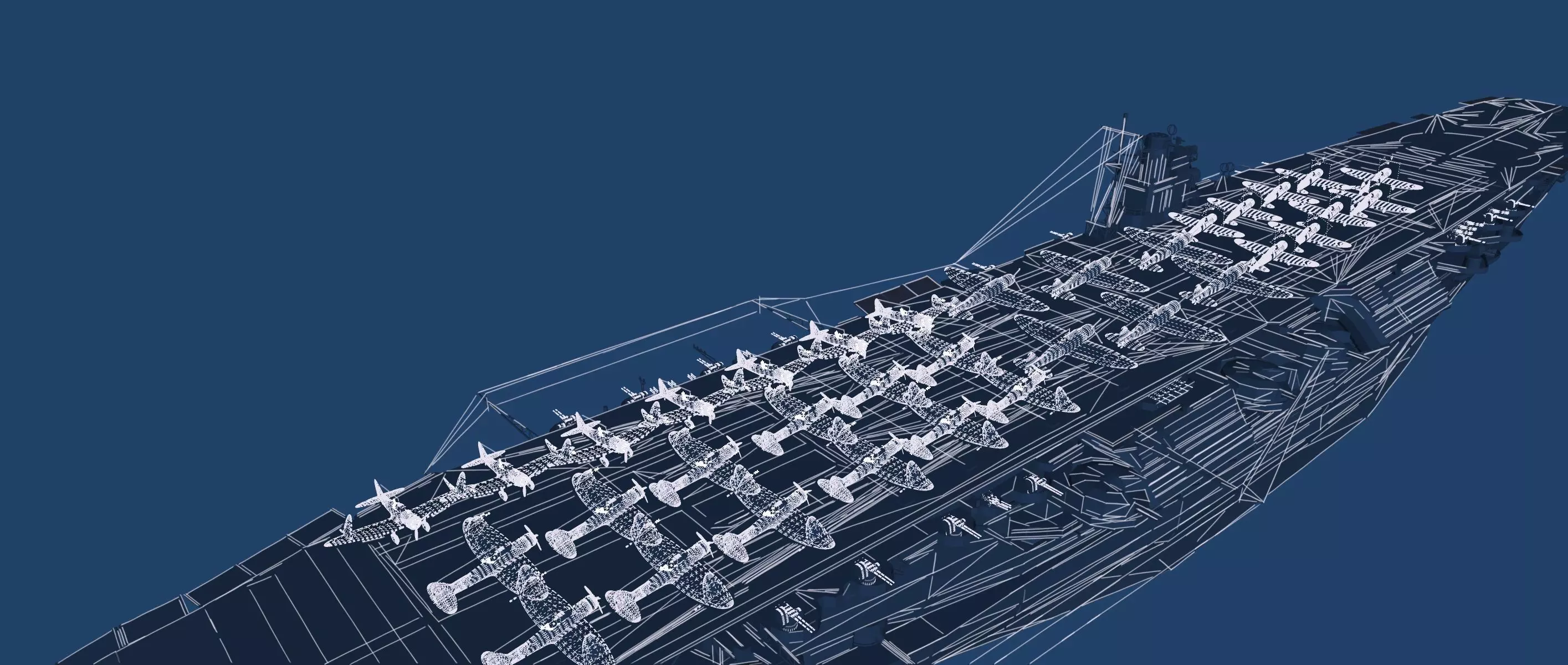 WW2 JAPANESE AIRCRAfT CARRIER 3D model_50