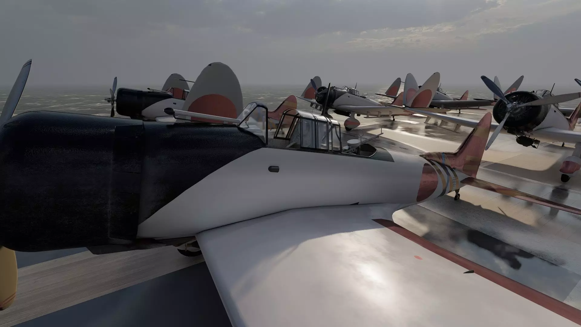 WW2 JAPANESE AIRCRAfT CARRIER 3D model_33