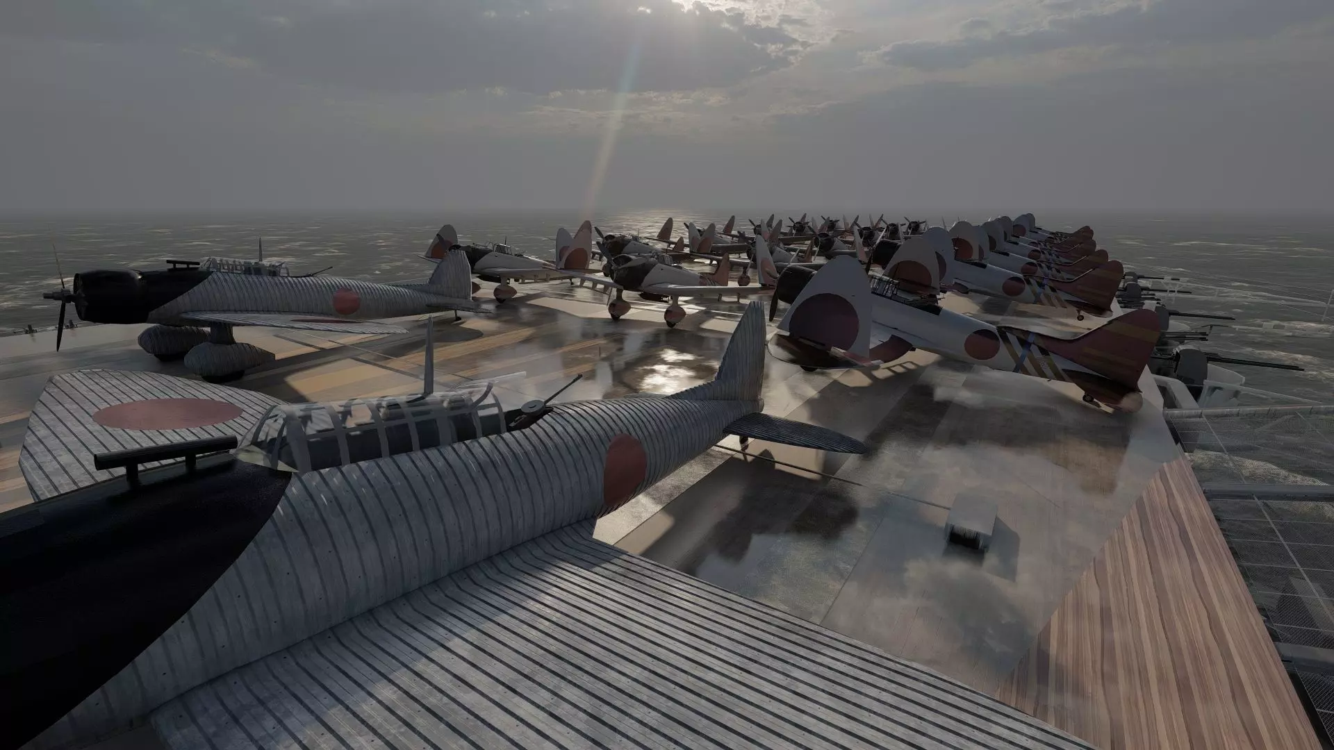 WW2 JAPANESE AIRCRAfT CARRIER 3D model_30