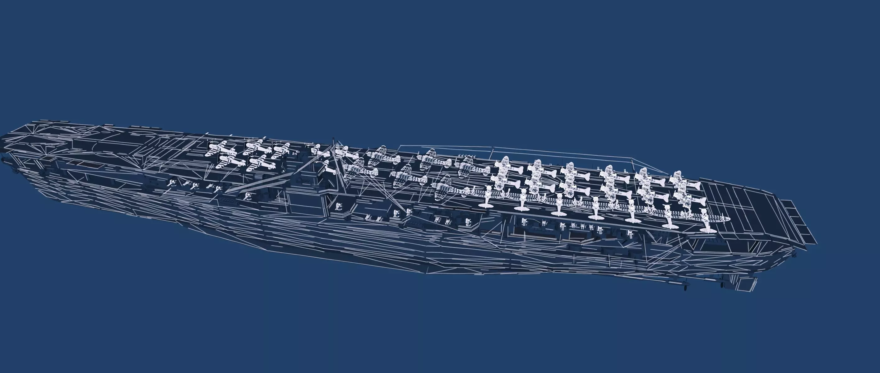 WW2 JAPANESE AIRCRAfT CARRIER 3D model_48