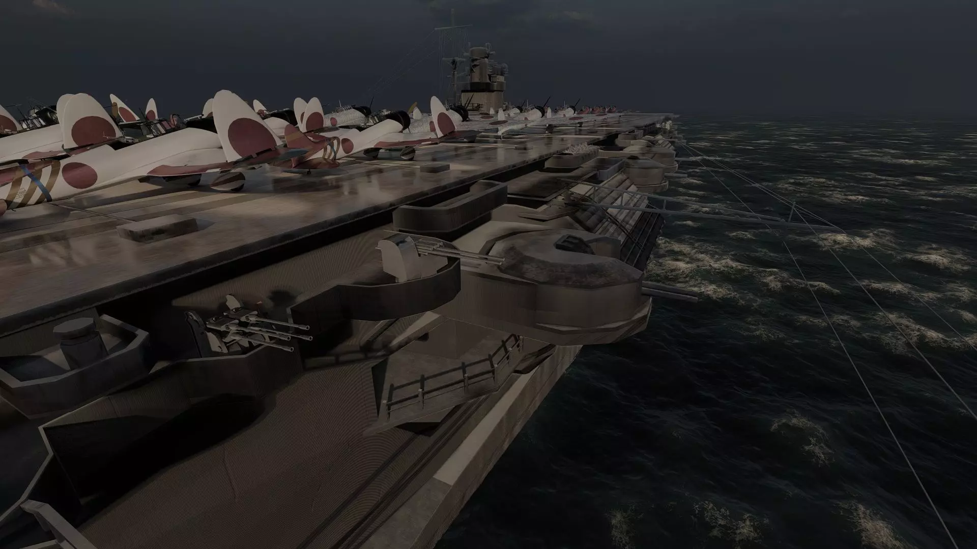 WW2 JAPANESE AIRCRAfT CARRIER 3D model_37