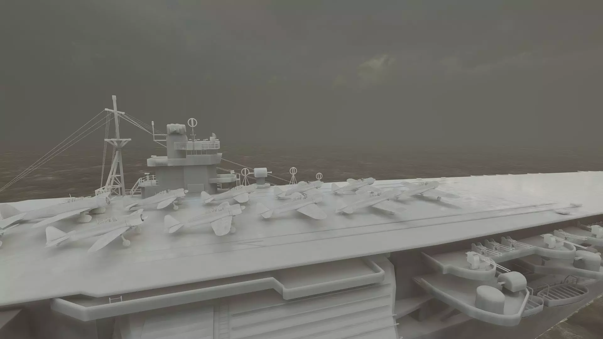 WW2 JAPANESE AIRCRAfT CARRIER 3D model_41