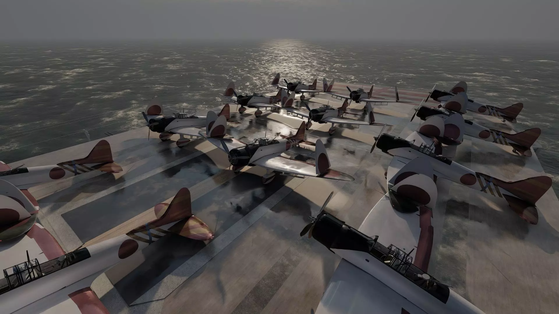 WW2 JAPANESE AIRCRAfT CARRIER 3D model_32