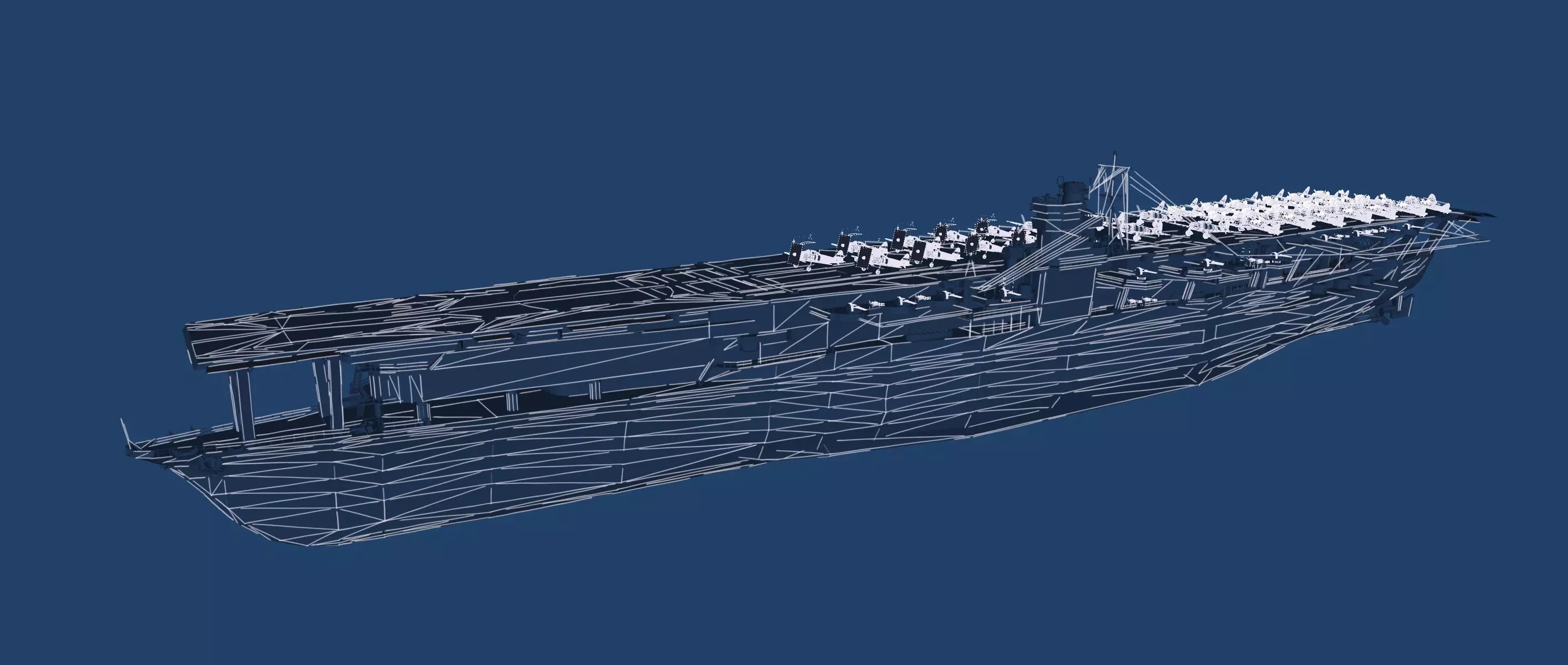 WW2 JAPANESE AIRCRAfT CARRIER 3D model_47