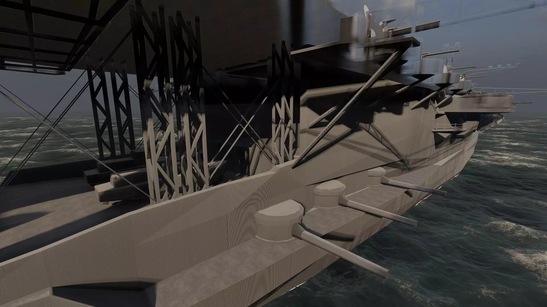 WW2 JAPANESE AIRCRAfT CARRIER 3D model_36