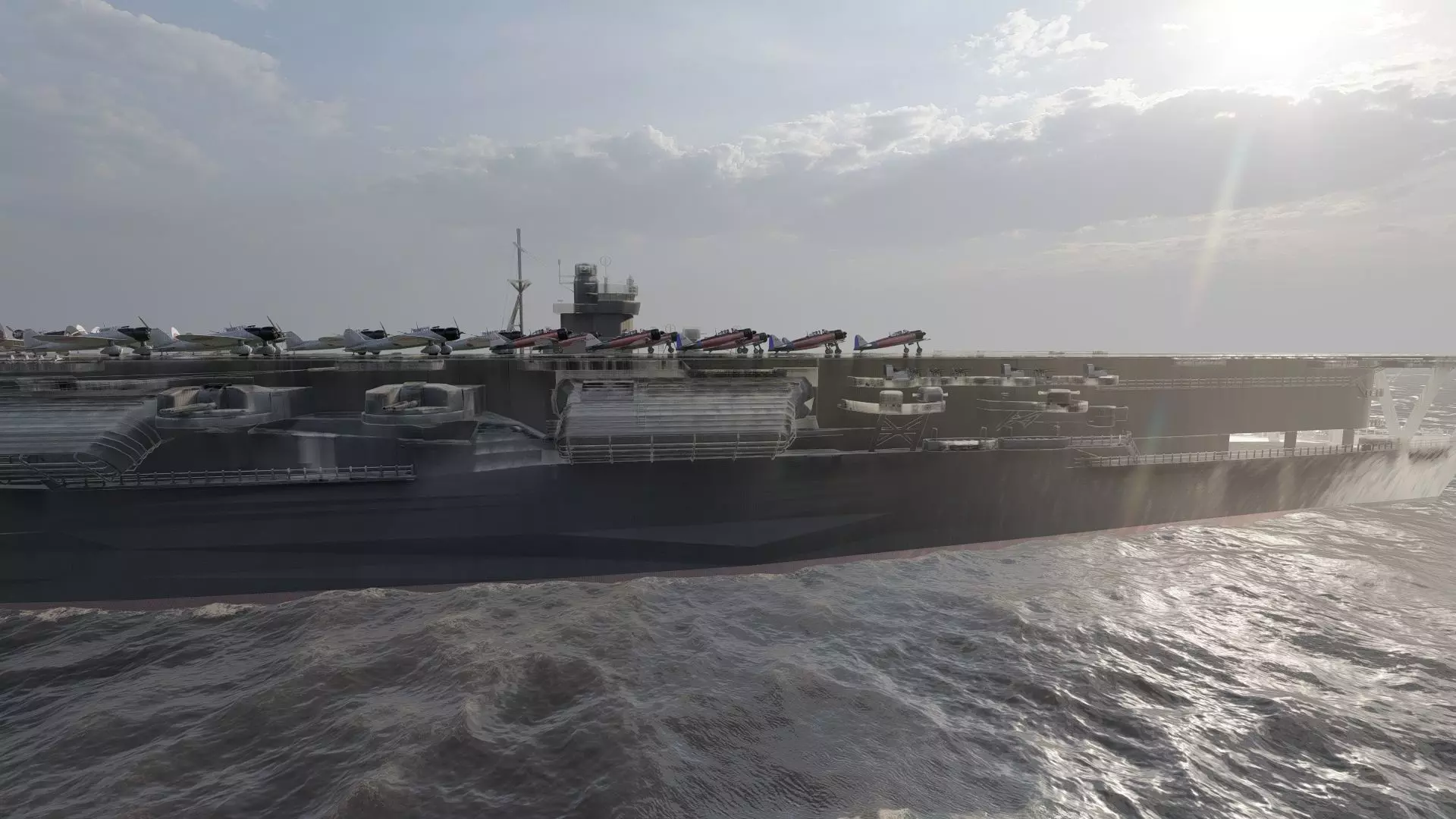 WW2 JAPANESE AIRCRAfT CARRIER 3D model_20