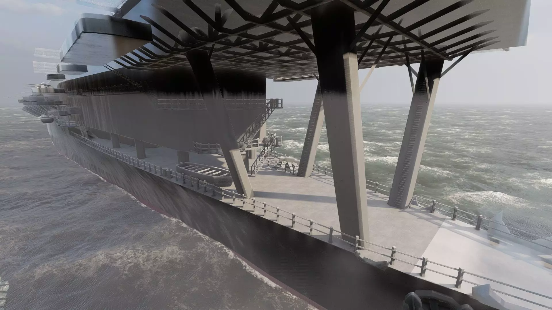 WW2 JAPANESE AIRCRAfT CARRIER 3D model_21