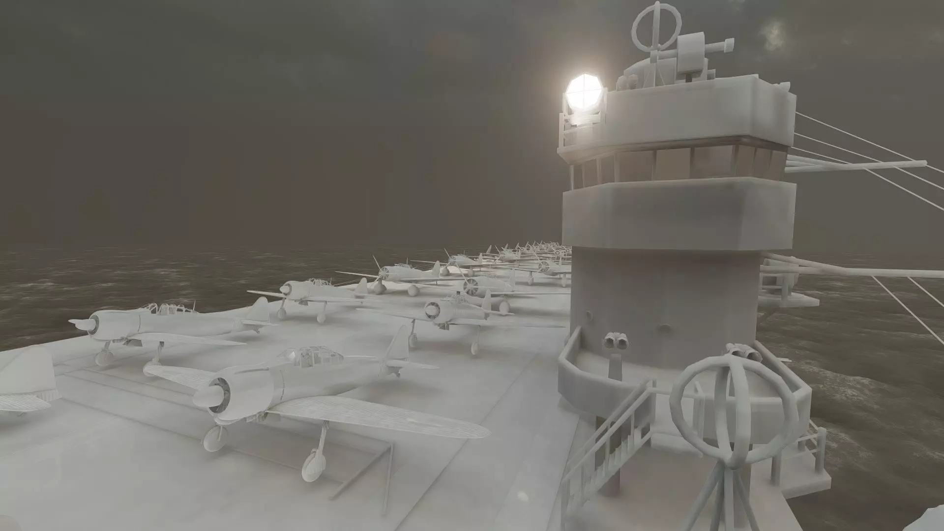 WW2 JAPANESE AIRCRAfT CARRIER 3D model_45