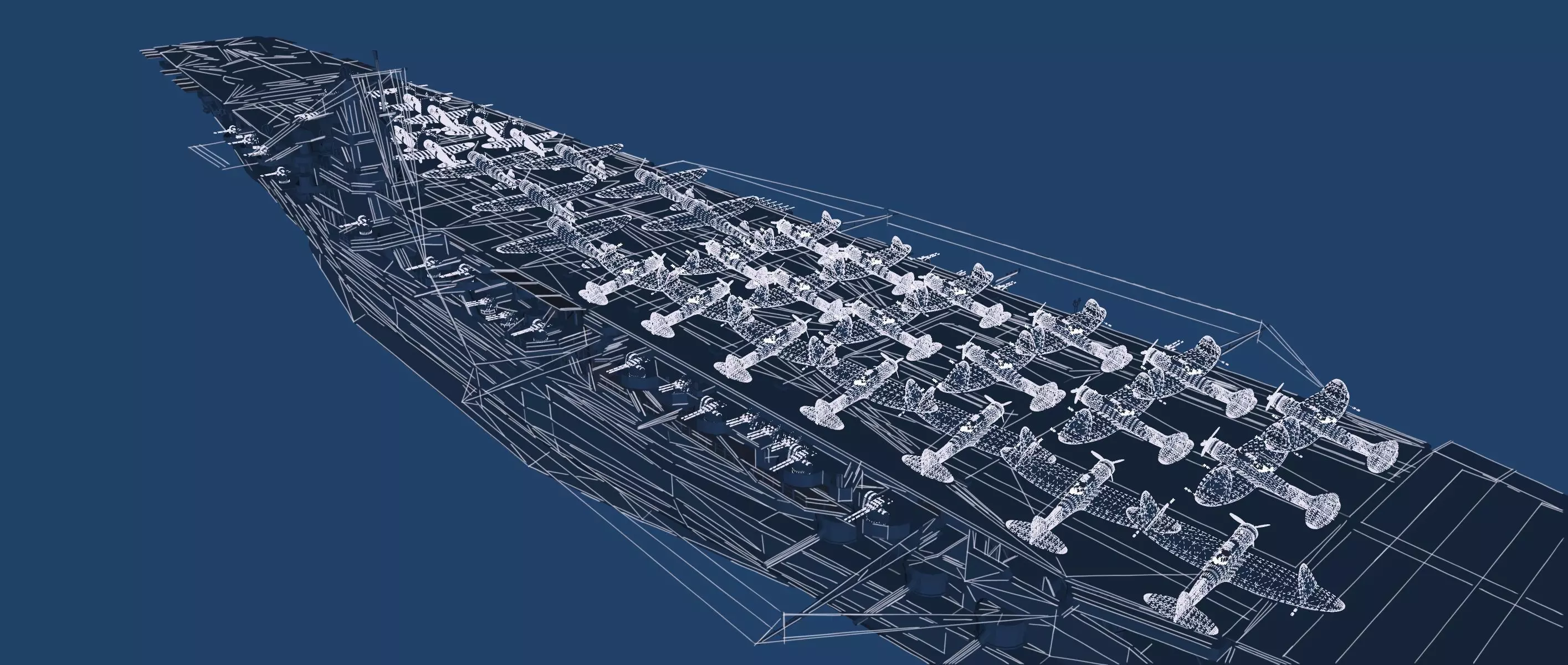 WW2 JAPANESE AIRCRAfT CARRIER 3D model_49