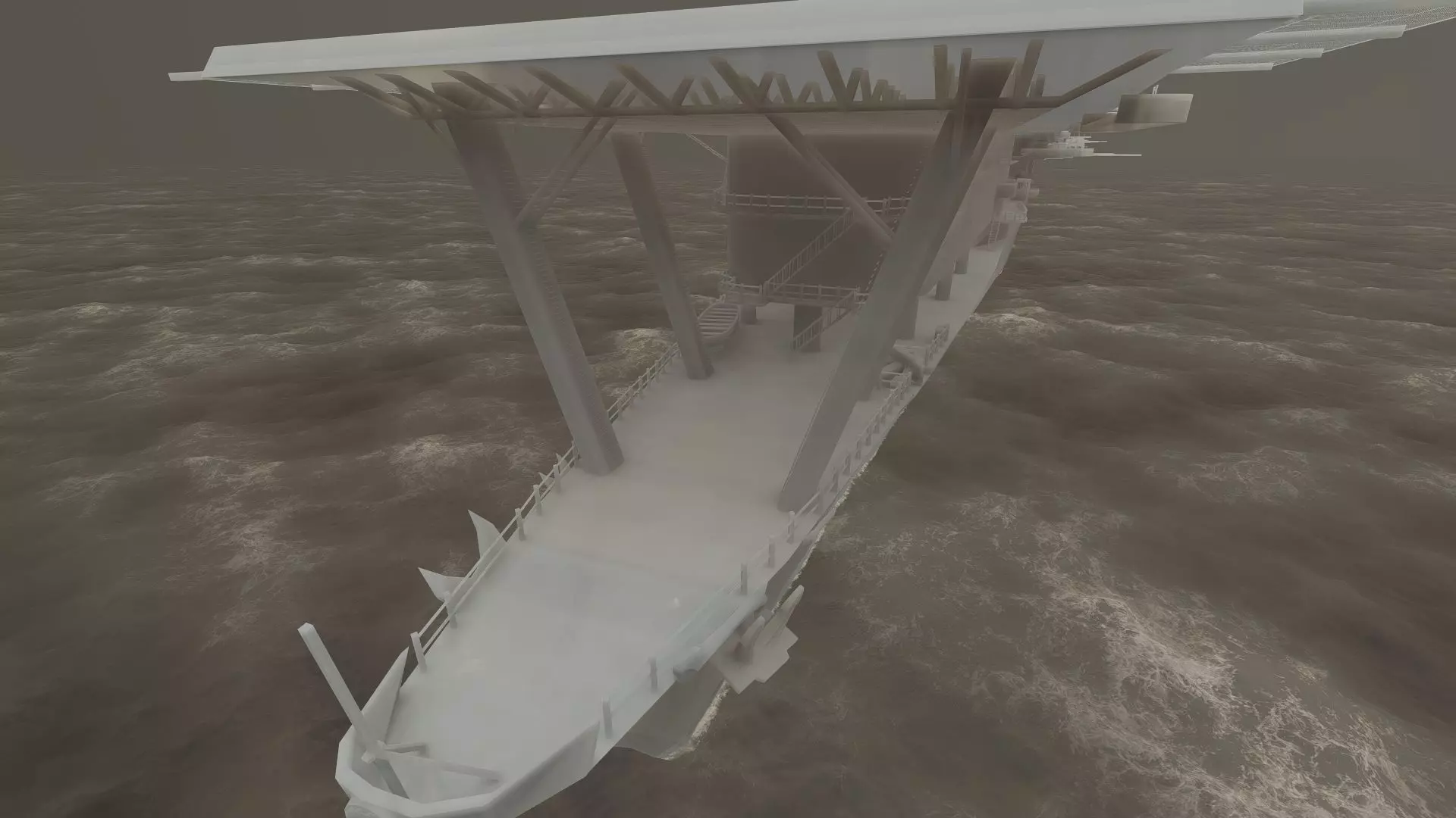 WW2 JAPANESE AIRCRAfT CARRIER 3D model_43