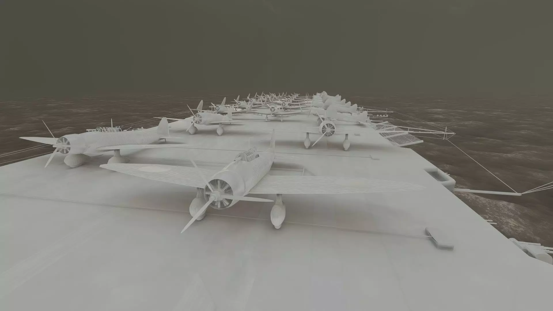 WW2 JAPANESE AIRCRAfT CARRIER 3D model_46
