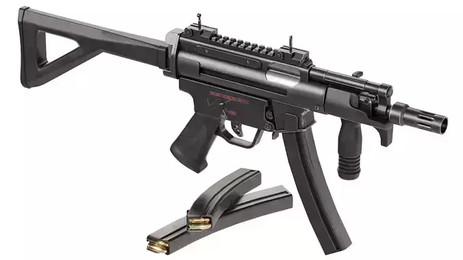 FPS Military Weapons - Animated Machine Pistol 2