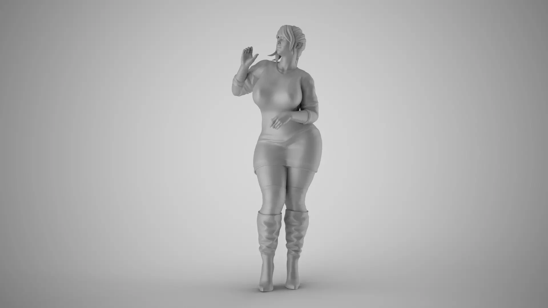 Chic Female Vibe 3D print model_2