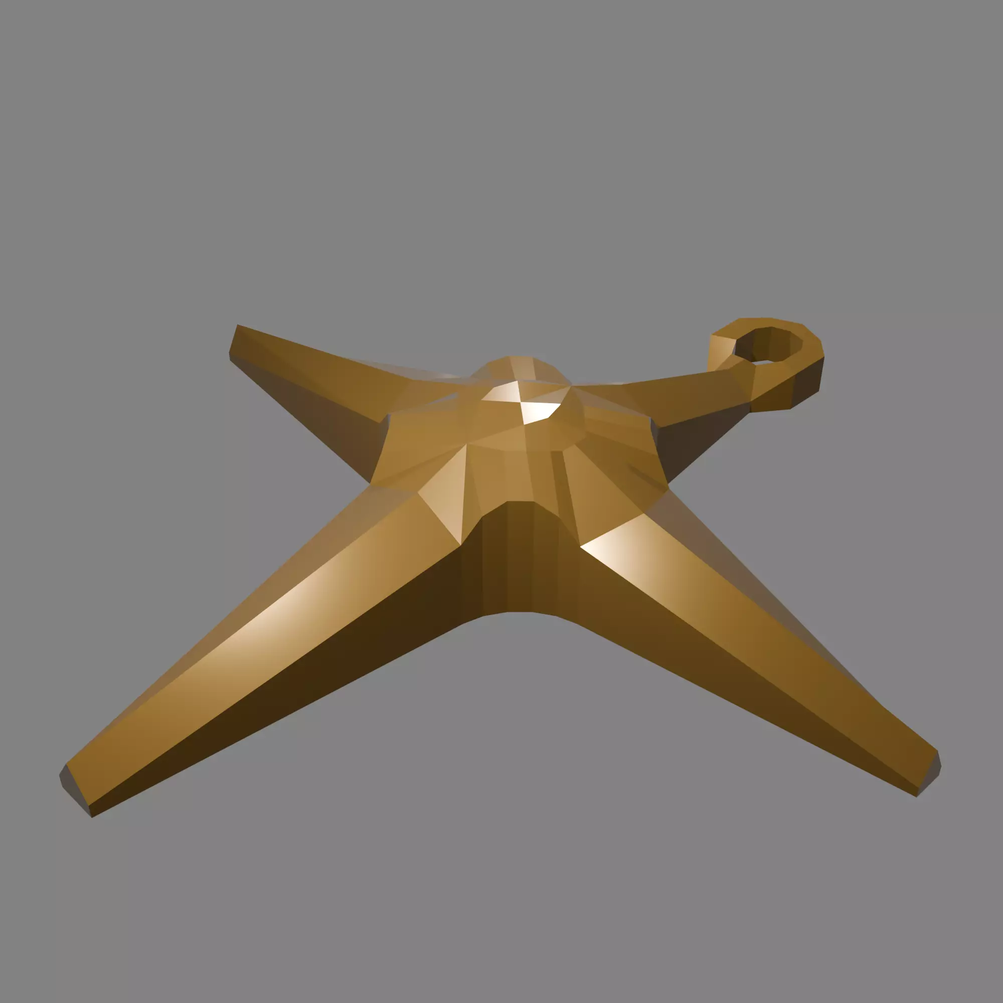 Star Shaped Christmas Ornament 3D print model_11