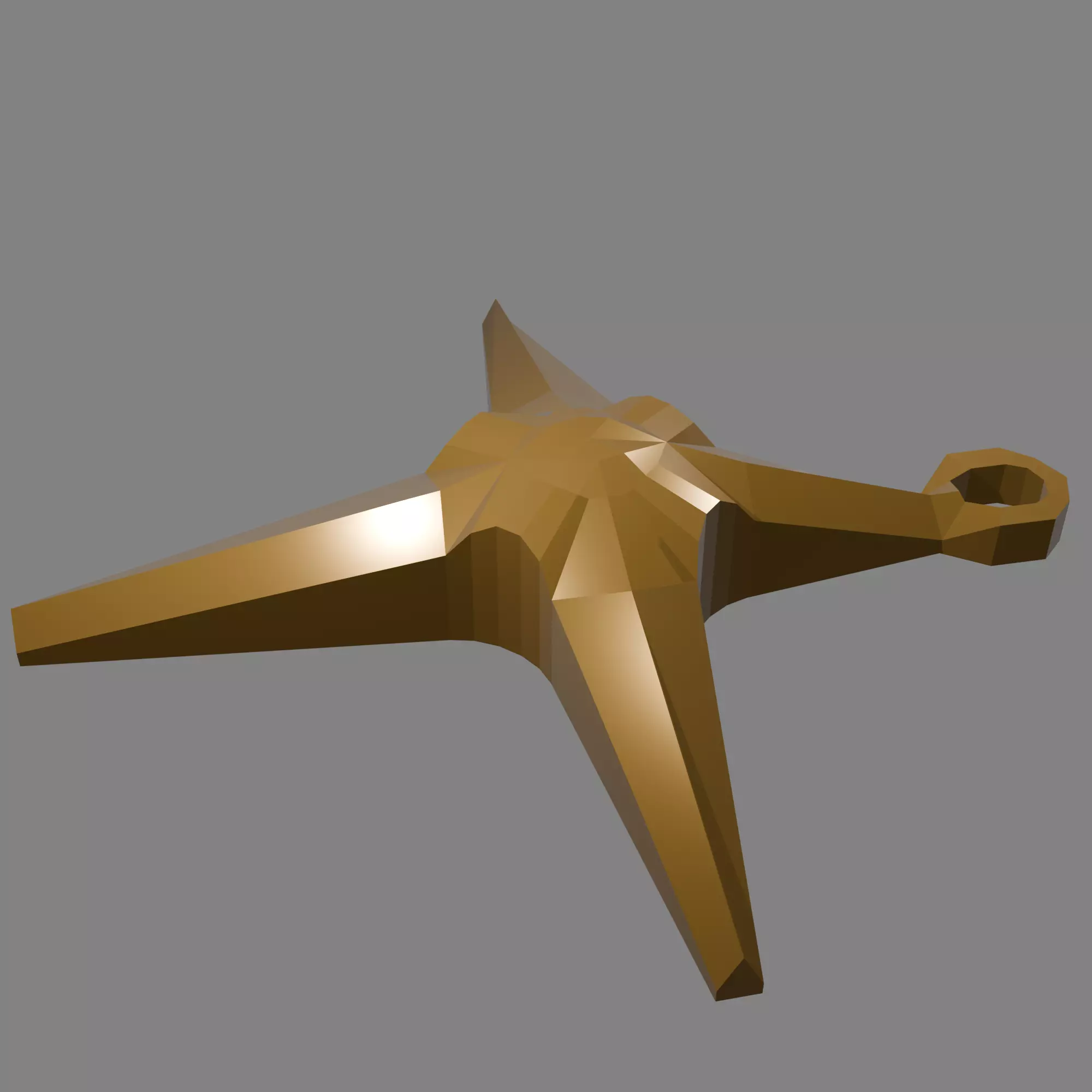 Star Shaped Christmas Ornament 3D print model_12