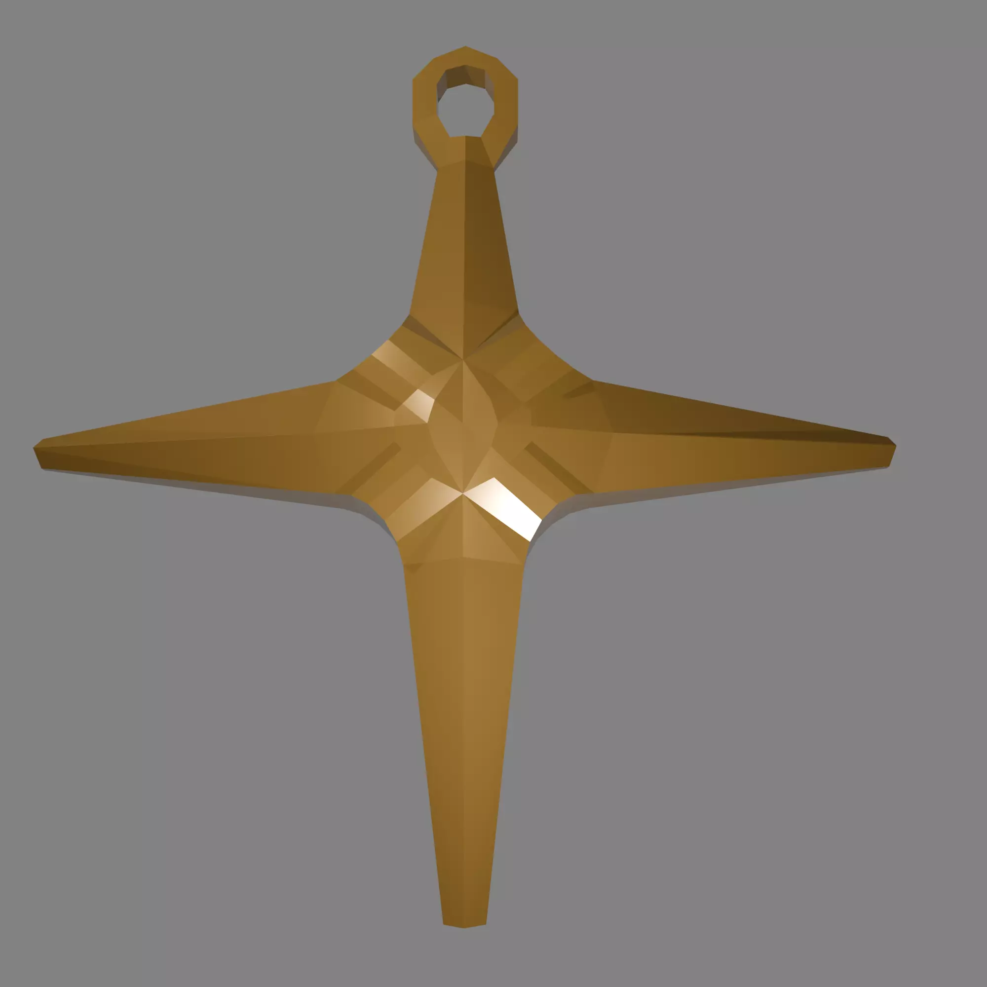 Star Shaped Christmas Ornament 3D print model_14
