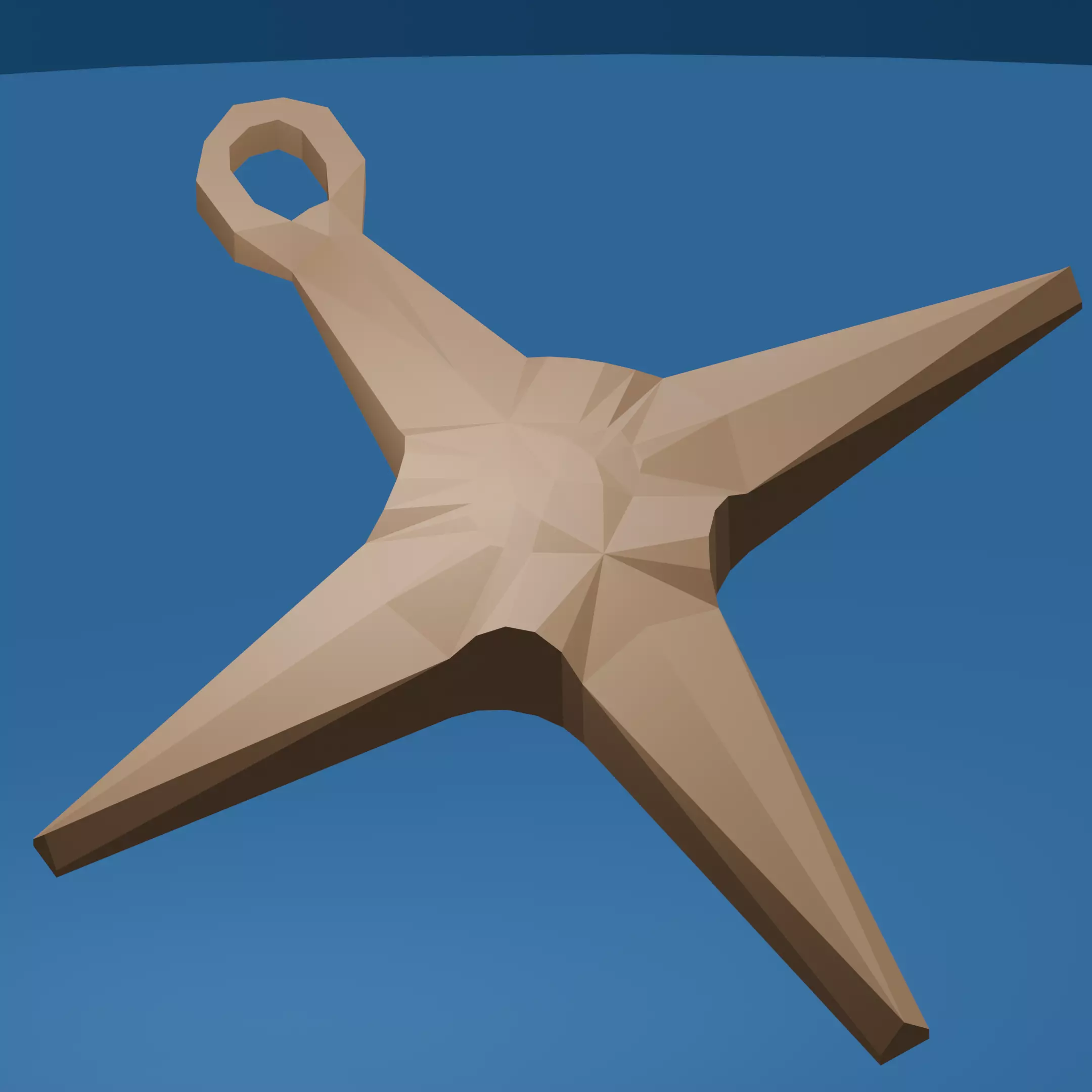 Star Shaped Christmas Ornament 3D print model_0