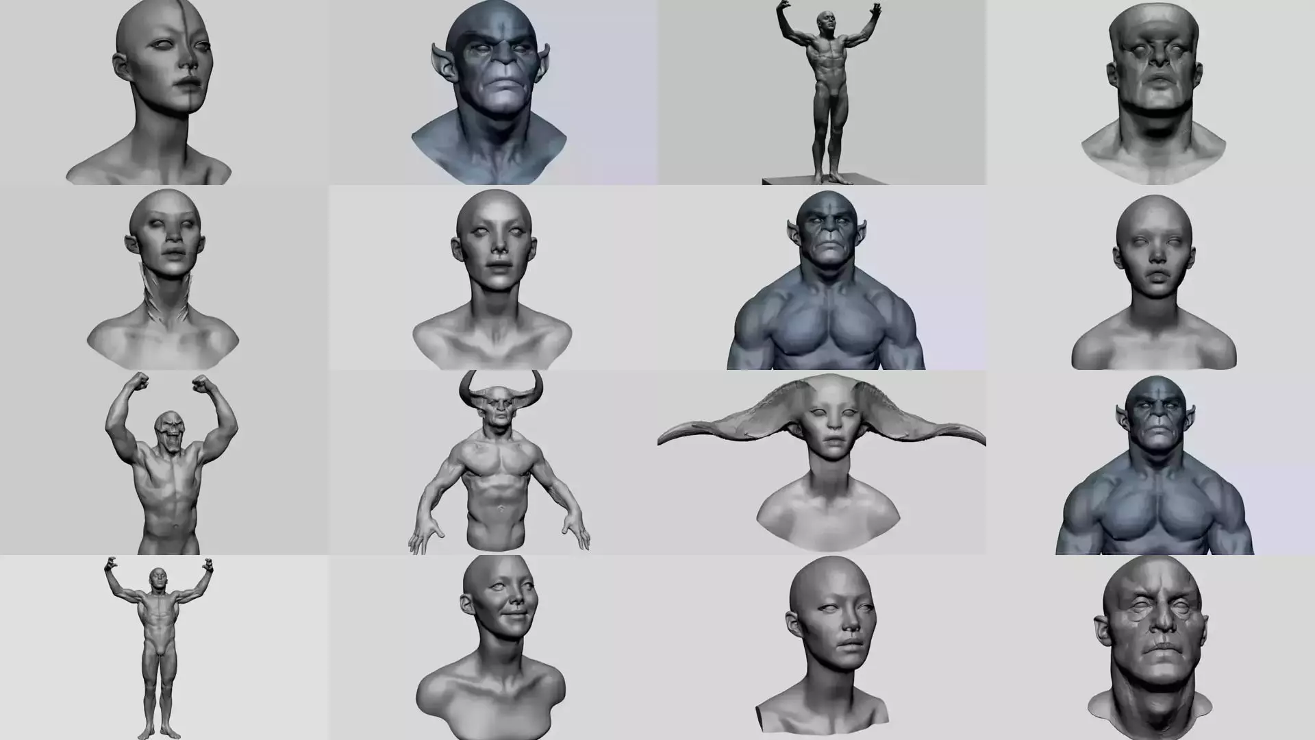 60 Character Models 3D Model Collection_3