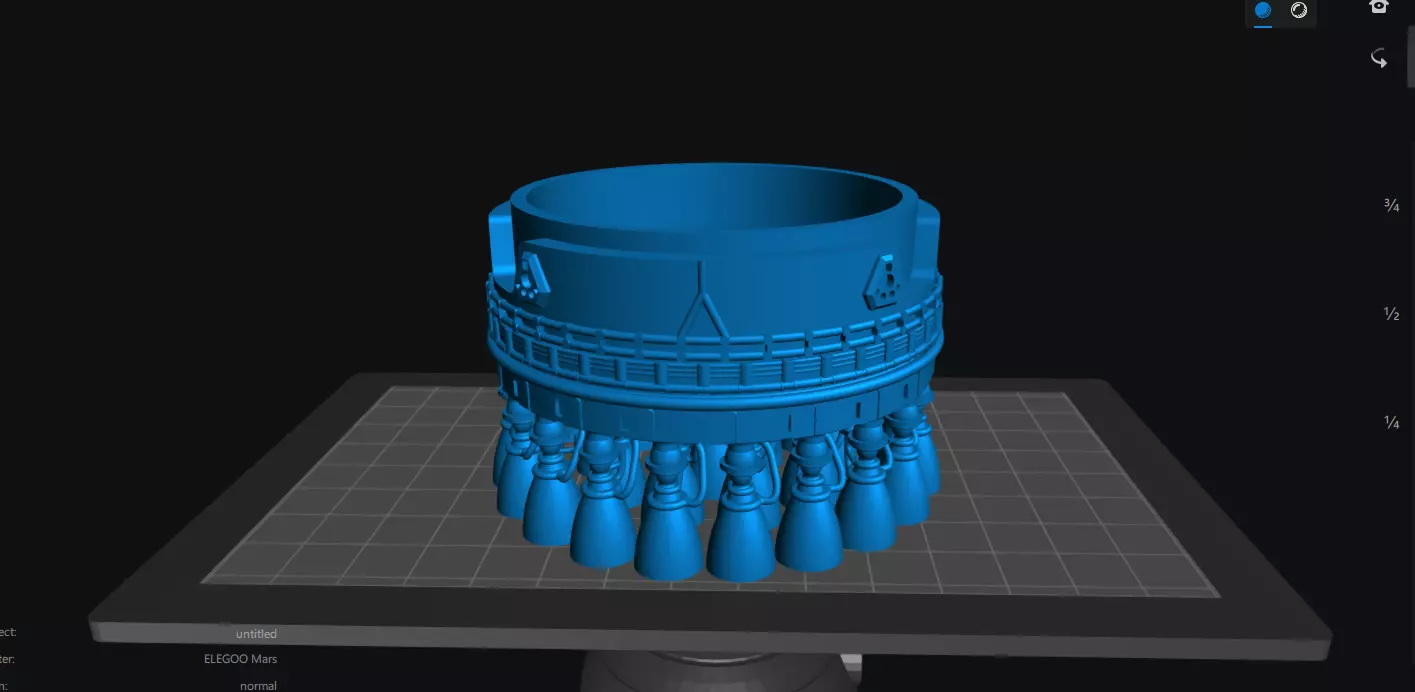 SpaceX V3 Superheavy Booster  3D print model_8