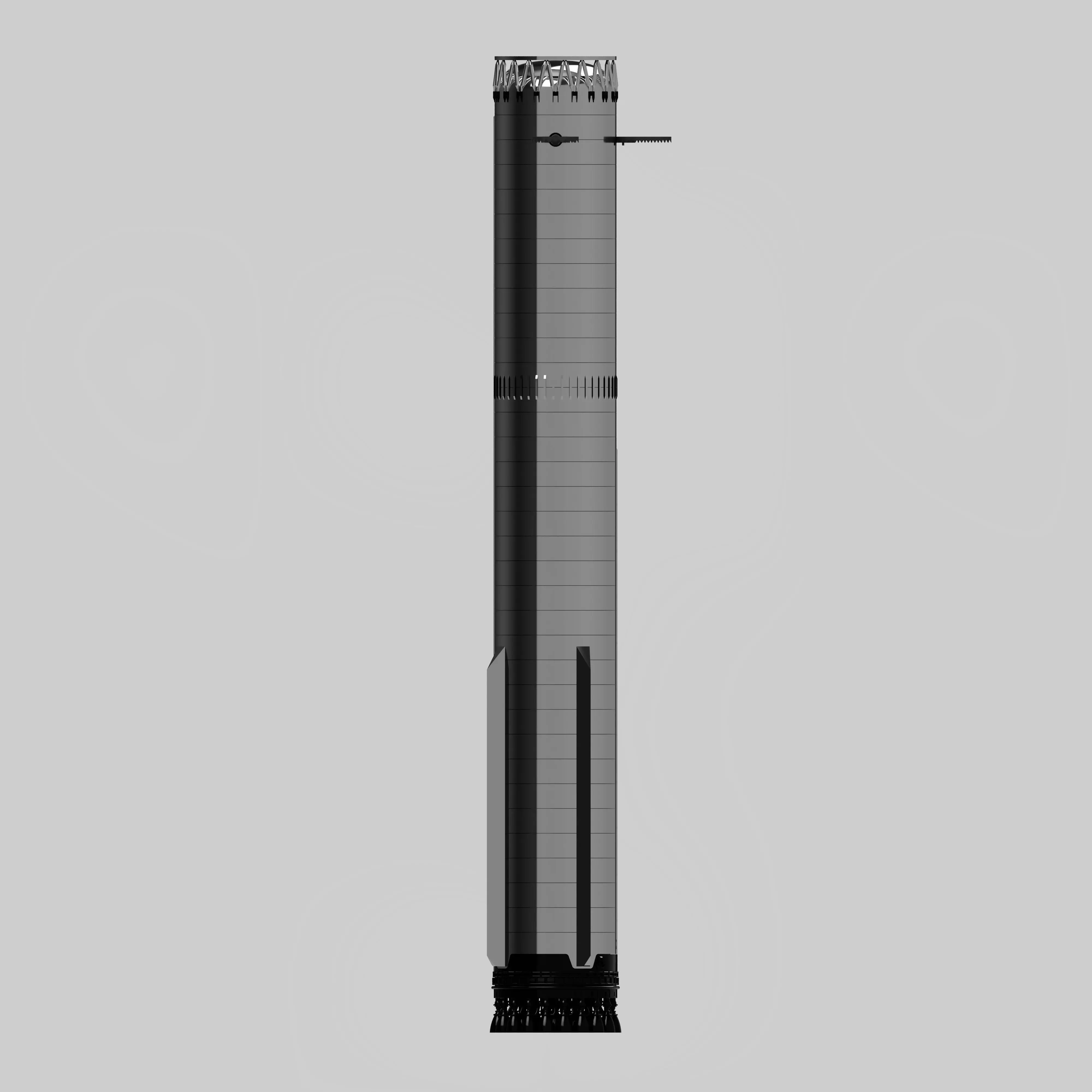 SpaceX V3 Superheavy Booster  3D print model_7