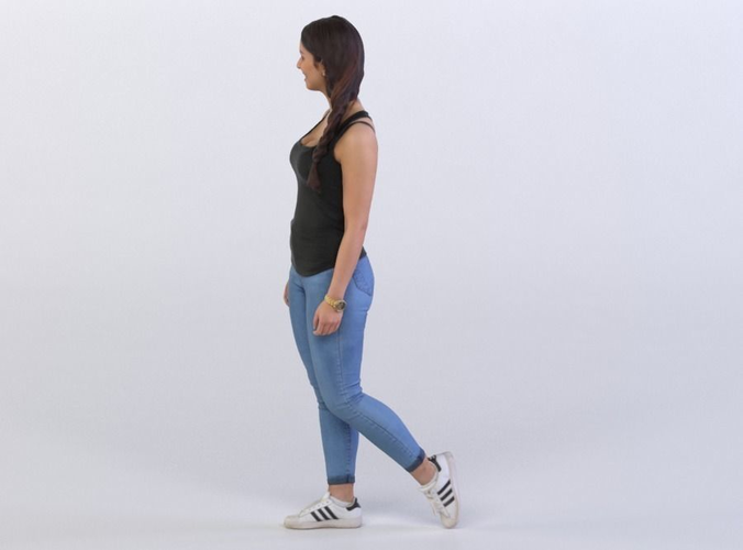 Grace 0426 Woman walking looking right