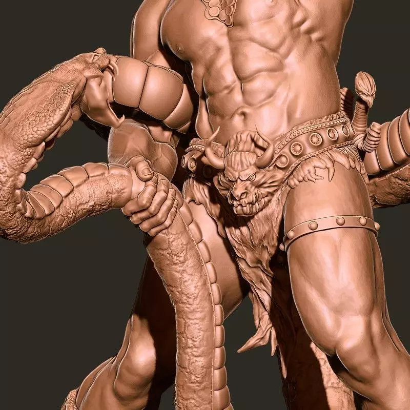 Conan the Barbarian  Snake Pitt  1992 Ken Kelly  3D Print stl 3D print model_6