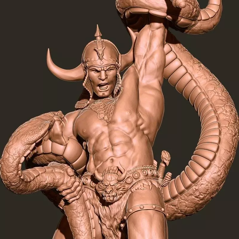 Conan the Barbarian  Snake Pitt  1992 Ken Kelly  3D Print stl 3D print model_2