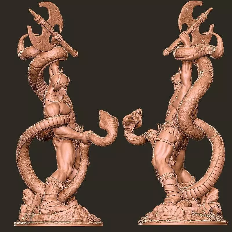 Conan the Barbarian  Snake Pitt  1992 Ken Kelly  3D Print stl 3D print model_4