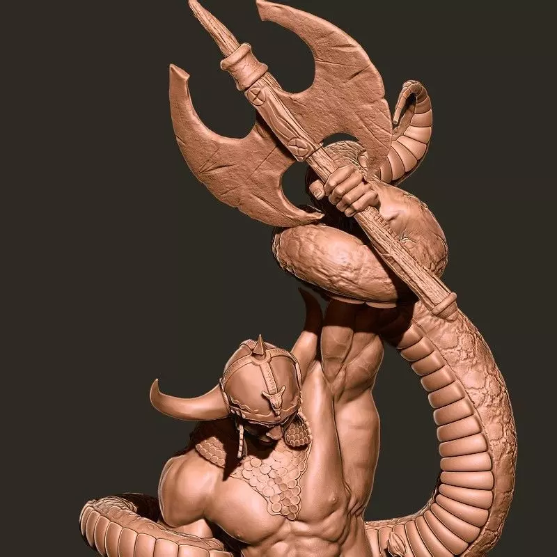 Conan the Barbarian  Snake Pitt  1992 Ken Kelly  3D Print stl 3D print model_5