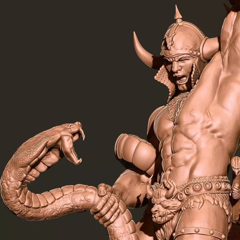 Conan the Barbarian  Snake Pitt  1992 Ken Kelly  3D Print stl 3D print model_0