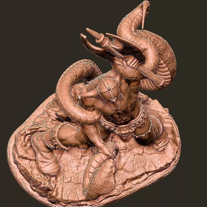 Conan the Barbarian  Snake Pitt  1992 Ken Kelly  3D Print stl 3D print model_3