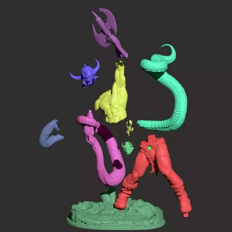 Conan the Barbarian  Snake Pitt  1992 Ken Kelly  3D Print stl 3D print model_8