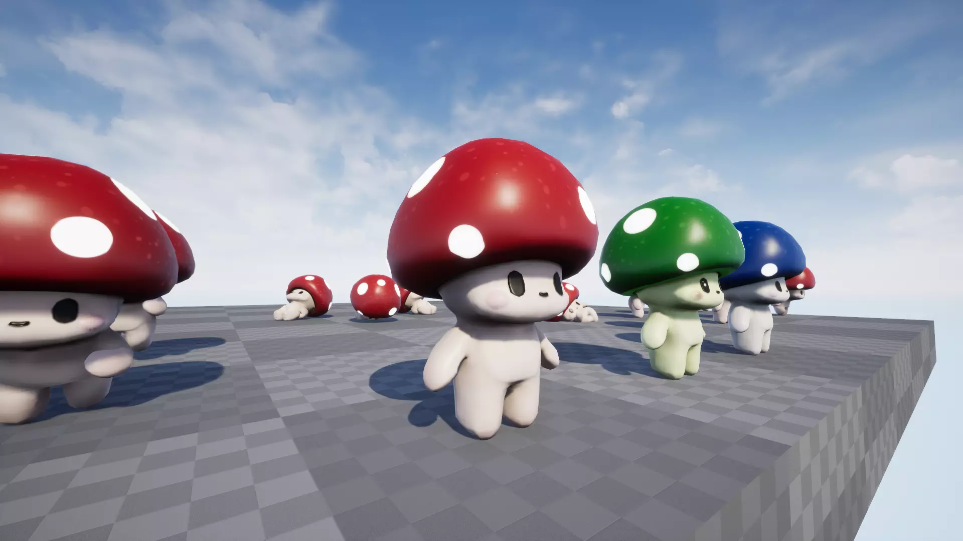 Mushroom Low poly Low-poly 3D model_19